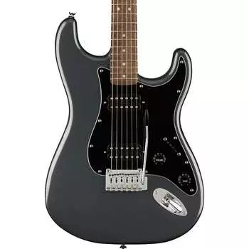 Электрогитара Squier Affinity Series Stratocaster HH Laurel, Black Pickguard, Charcoal Frost Metallic