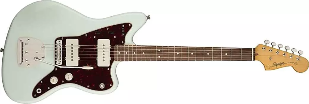 Электрогитара Squier by Fender Classic Vibe 60's Jazzmaster — Laurel — Sonic Blue Visit the Fender Store Classic Vibe 60's Jazzmaster Electric Guitar - Laurel - Sonic Blue