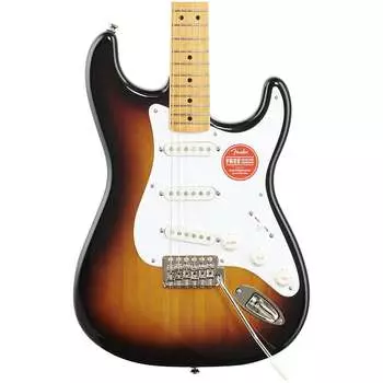 Электрогитара Squier Classic Vibe '50s Stratocaster Electric Guitar, with Maple Fingerboard, 2-Color Sunburst