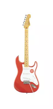 Электрогитара Squier Classic Vibe '50s Stratocaster Electric Guitar, with Maple Fingerboard, Fiesta Red