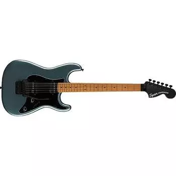 Электрогитара Squier Contemporary Stratocaster HH FR Guitar, Roasted Maple, Gunmetal Metallic