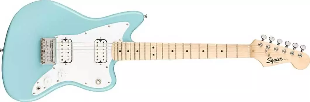 Электрогитара Squier Mini Jazzmaster HH Electric Guitar, Maple Neck, Daphne Blue Finish
