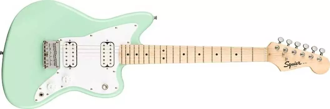 Электрогитара Squier Mini Jazzmaster HH Electric Guitar, Maple Neck, Surf Green Finish