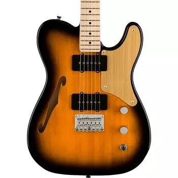 Электрогитара Squier Paranormal Cabronita Telecaster Thinline, Maple, Gold Anodized Pickguard, 2-Color Sunburst