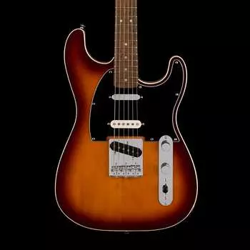 Электрогитара Squier Paranormal Custom Nashville Stratocaster Laurel Fingerboard Black Pickguard Chocolate 2-Color Sunburst