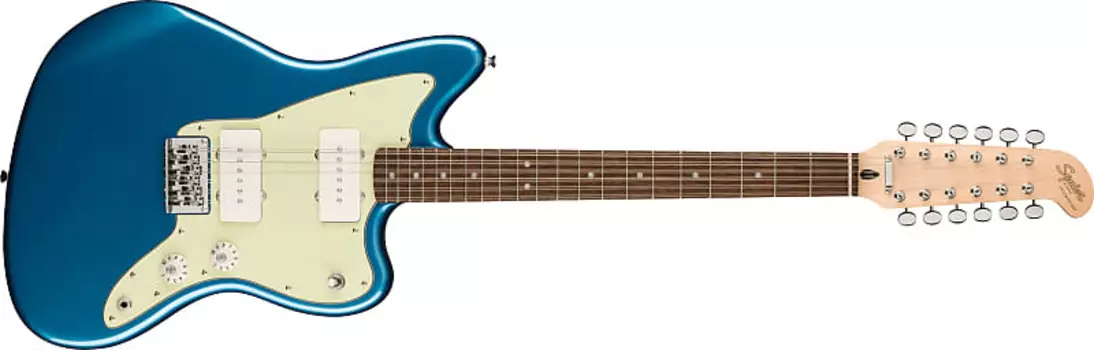 Электрогитара Squier Paranormal Jazzmaster XII, Laurel board, Mint Pickguard, Lake Placid Blue