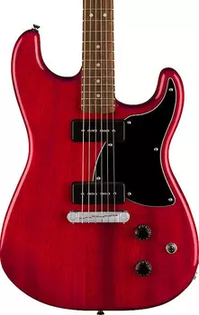 Электрогитара Squier Paranormal Strat-O-Sonic Electric Guitar, Laurel Fingerboard, Black Pickguard, Crimson Red Transparent