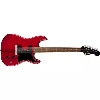 Электрогитара Squier Paranormal Strat-O-Sonic Guitar, Laurel Fretboard, Black Pickguard, Crimson Red Transparent