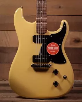 Электрогитара Squier Paranormal Strat-O-Sonic, Laurel Fingerboard, Black Pickguard, Vintage Blonde