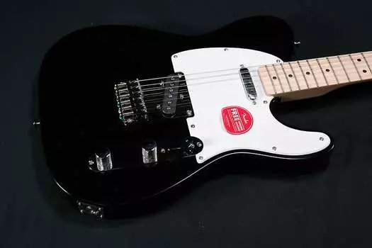Электрогитара Squier Sonic Telecaster - Maple Fingerboard - White Pickguard - Black - 859