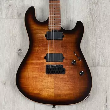 Электрогитара Sterling by Music Man Sabre Guitar, Roasted Maple, Fluence Pickups, Cobra Burst