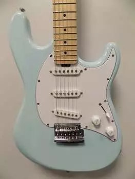 Электрогитара Sterling by Music Man SUB Series Cutlass CT30 SSS Maple Fingerboard Electric Guitar - Daphne Blue