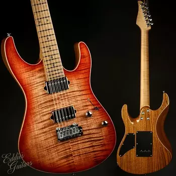 Электрогитара Suhr Eddie's Guitars Exclusive Roasted Modern - Faded Trans Wine Red Burst