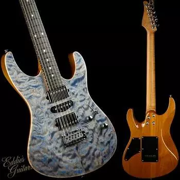 Электрогитара Suhr Eddie's Guitars Exclusive Roasted Modern - Trans Blue Denim/Slate