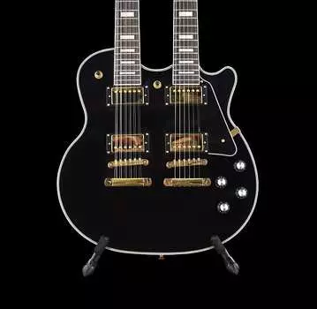 Электрогитара Unbranded Double Neck 12/6 - Black/Gold