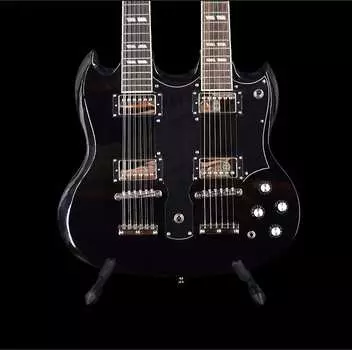 Электрогитара Unbranded Double Neck 12/6 - Black