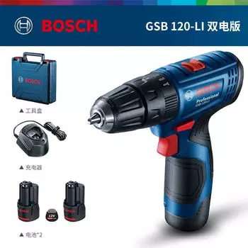 Электроинструмент Bosch GSB120, литиевая электрическая дрель, ручная дрель, многофункциональная ударная дрель, многофункциональная