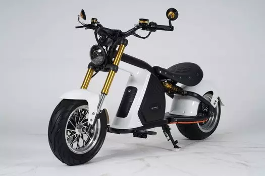 Электромотоцикл Mangosteen M8s Wholesale, белый