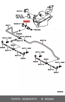 Электронасос стеклоомывателя 8528047010 TOYOTA LEXUS