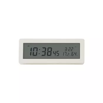 Электронные часы Muji с функцией будильника, белый