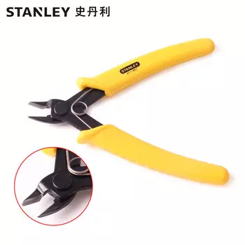 Электронные плоскогубцы Stanley, 6-дюймовые прецизионные плоскогубцы, плоскогубцы для электрика, кусачки для пластиковой модели, диагональные плоскогубцы с тонким лезвием 84-867-22