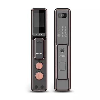 Электронный замок Philips 301-VP, биометрический, черный/бронзовый