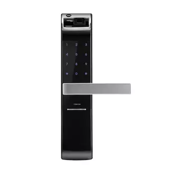 Электронный замок Yale YDM4109A, биометрический, черный/серебристый