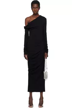 Элементальное платье макси Manahou Paris Georgia, черный