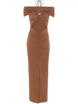 Элени макси платье MANURI, коричневый