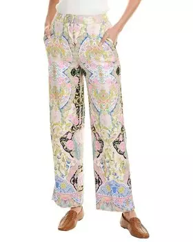 Эли Тахари Брюки Skylar из льняной смеси Elie Tahari, розовый