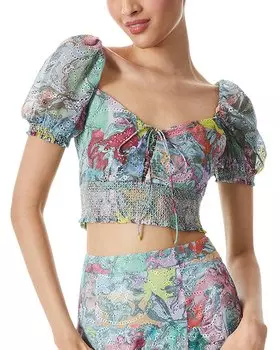 Элис + Оливия Кроуфорд Топ alice + olivia, цвет multi