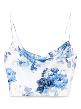 Элис + Оливия Валентина топ Alice + Olivia, белый