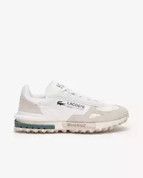 Элитные активные мужские фирменные тканевые кроссовки Lacoste, белый