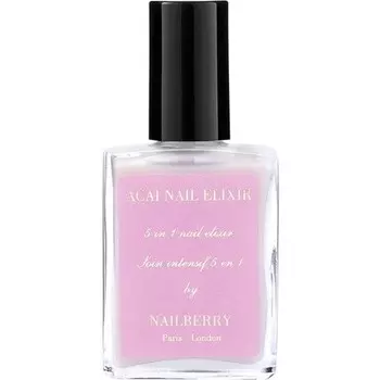 Эликсир для ногтей Acai с ароматом розы 5 в 1 Интенсивное лечение 15 мл Nailberry
