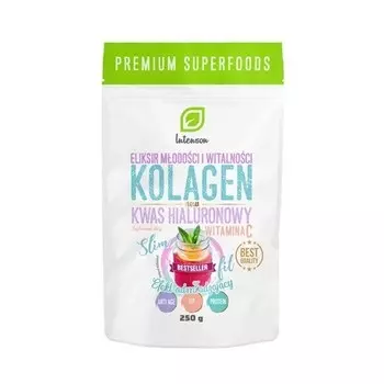 Эликсир молодости и жизненной силы коллаген витамин С гиалуроновая кислота пищевая добавка 250 г Intenson