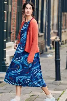 Элиза синее платье White Stuff, синий