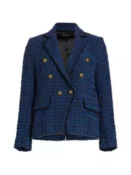Элиза Твидовый пиджак Generation Love, цвет cobalt