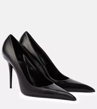 Элизе 105 кожаные лодочки Saint Laurent, нуар