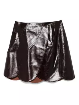 Элла мини юбка Sfr, коричневый