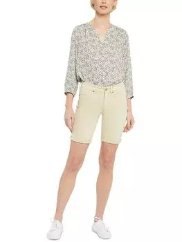 Элла Женские шорты из эластичного денима с отворотами и манжетами NYDJ, цвет butter