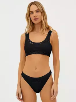 Эллиот Топ бикини Beach Riot, черный