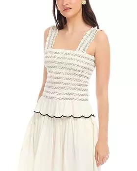 Эллиот Топ с буфами Fifteen Twenty, слоновая кость/кремовый