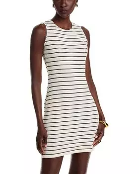 Эллис Мини-платье с рубчиком L'AGENCE, мультиколор