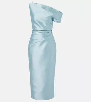 Эллисон сатиновое коктейльное платье Solace London, Arctic Blue