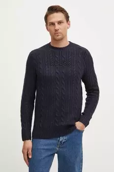 ЭЛВИН свитер из смесовой шерсти Guess, темно-синий