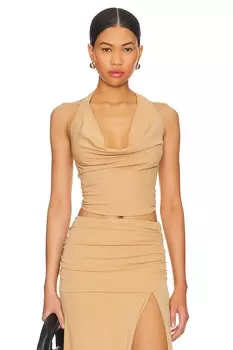 Эмалин топ Nbd, коричневый