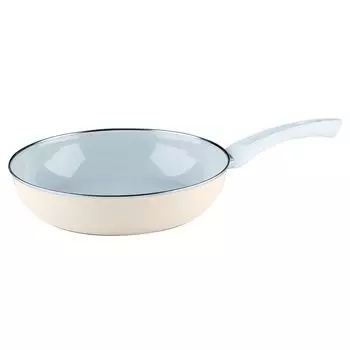 Эмалированная кастрюля Рисса особо прочная 28 см Nouvelle Avorio Top 3000 Riess, бежевый