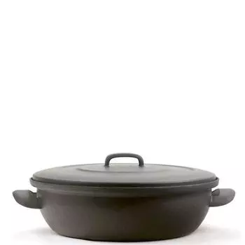 Эмалированная кастрюля с крышкой 28 см Belis