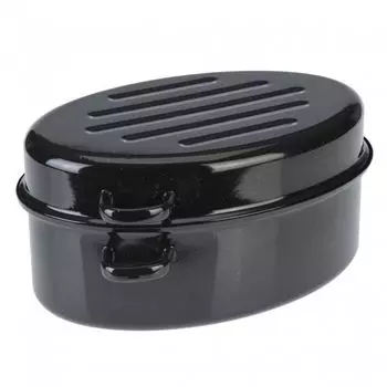 Эмалированная жаровня для гусей Testrut для всех типов плит, 30 см, отличное качество, антипригарное покрытие, классический вид