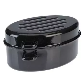 Эмалированная жаровня для гуся Testrut для всех типов плит, качество 42 см, антипригарное покрытие, классический вид